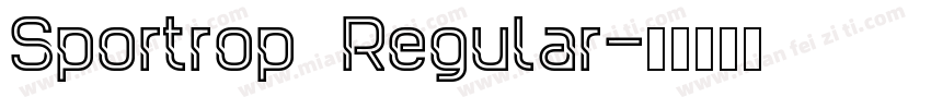 Sportrop Regular字体转换